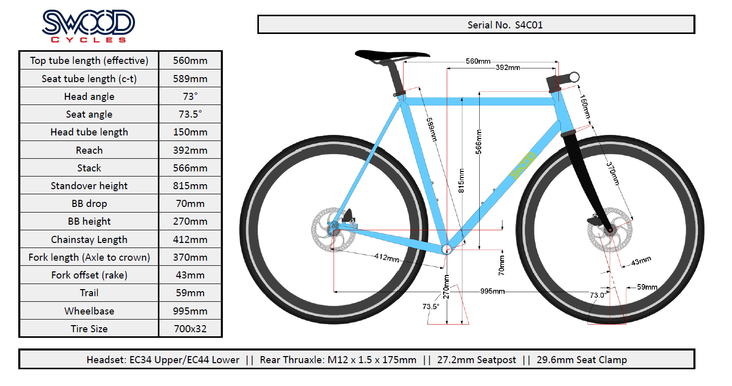 SWOOD Classic Road Disc - 56cm